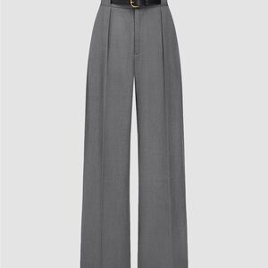 Elegant Gray Wide-Leg Pants NWOT